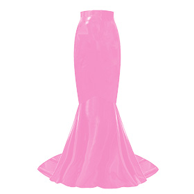 Atsuko Kudo Latex Ariel Skirt in bubblegum pink