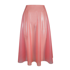 Atsuko Kudo Latex Bambi Skirt in Sheer Pink