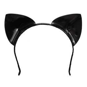 Atsuko Kudo Latex Cat Ears in Supatex Black