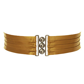 Atsuko Kudo Latex Clasp Belt in Antique Gold