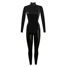 Latex catsuit - zipperless , made to measure , pattern with seam