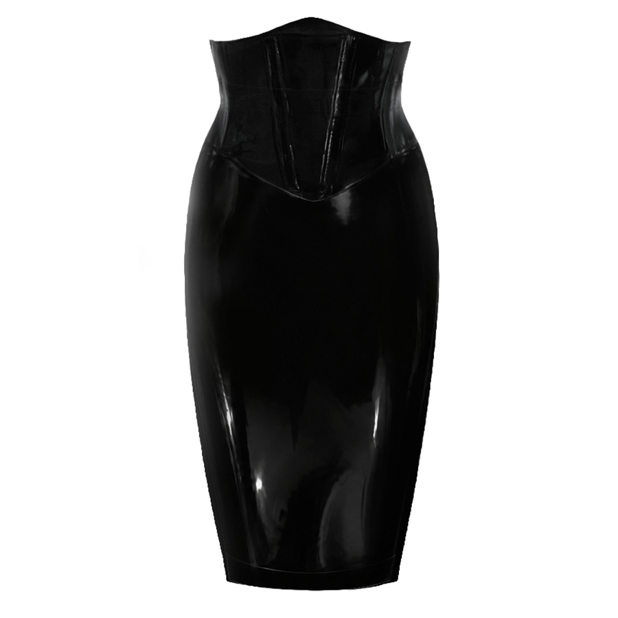 Atsuko Kudo Latex コルセット ペンシルスカート in 