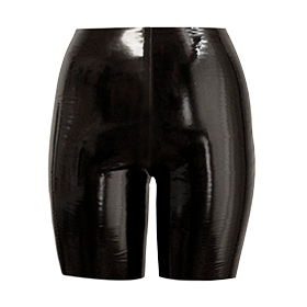 Atsuko Kudo Latex Cycle Shorts in Supatex Black