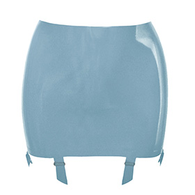 Atsuko Kudo Latex Girdle Skirt in Supatex Light Blue