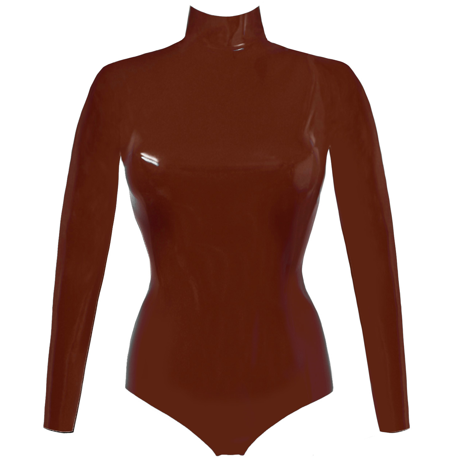 Atsuko Kudo Latex Joy Bodysuit in supatex dark brown