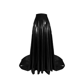 Atsuko Kudo Latex Munroe Skirt in Black