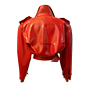 Atsuko Kudo ラテックス オーバーサイズ トレンチジャケット in red / red | アツコクドウ