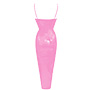 Atsuko Kudo ラテックス パリスカップ イブニングドレス in bubblegum pink | アツコクドウ