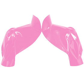 Atsuko Kudo Latex Restricted Bolero in bubblegum pink