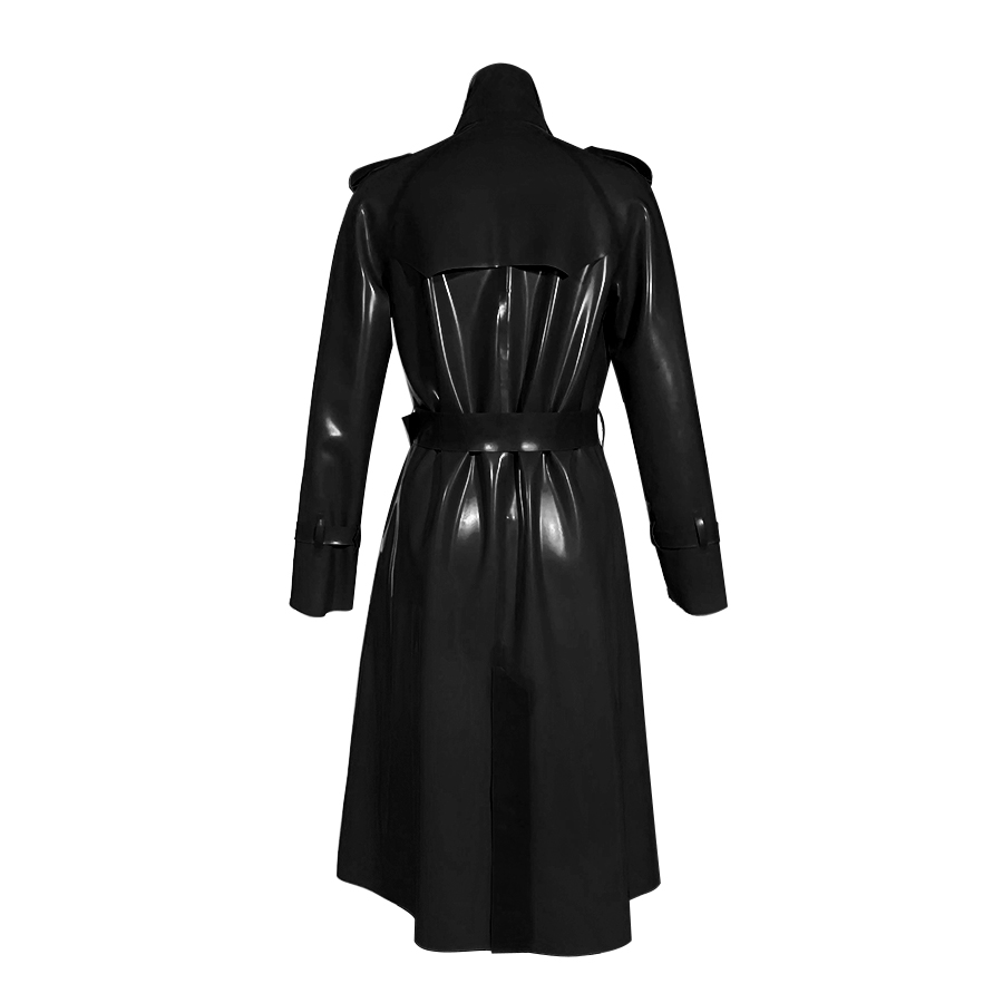 Couture Latex Restricted Calf Length Trench Coat | Atsuko Kudo