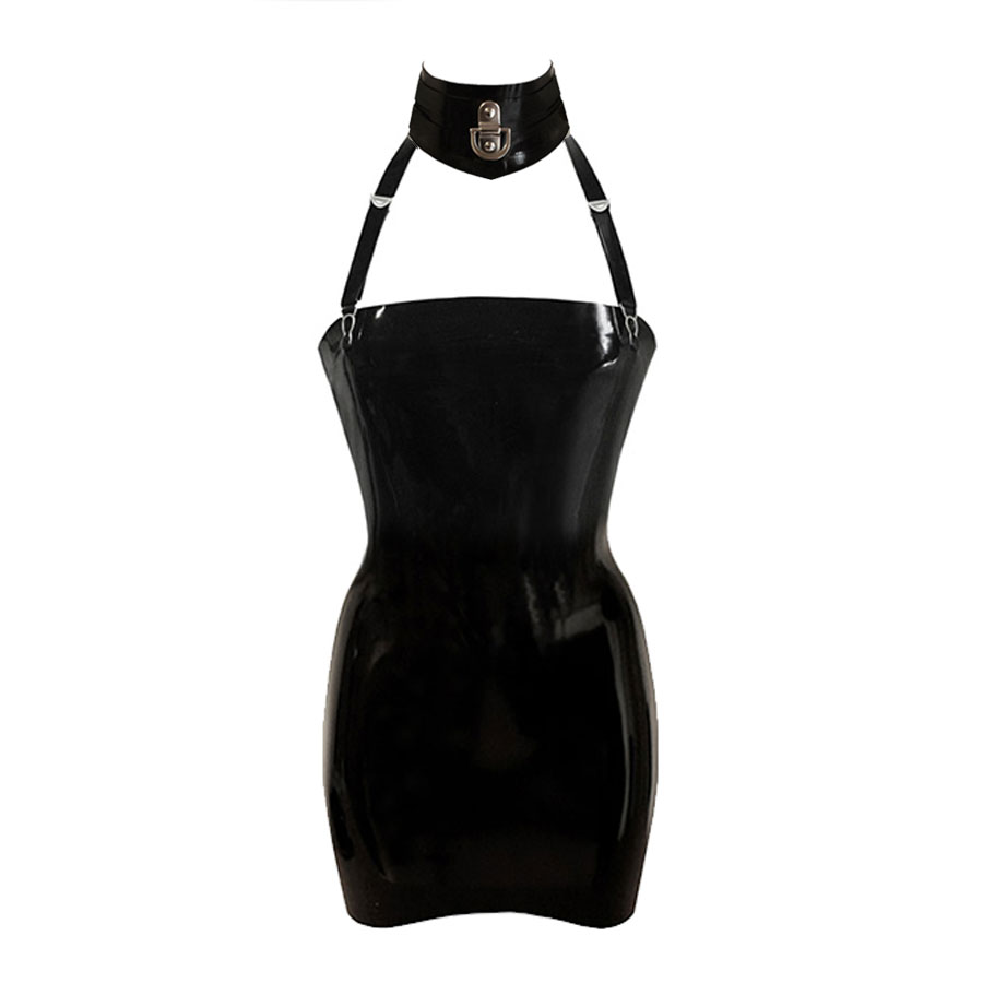 Couture Latex Restricted Strapless Mini ...
