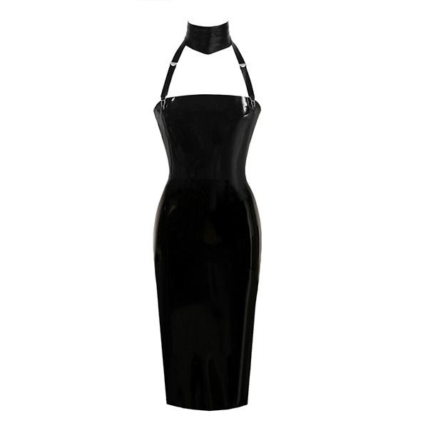 Couture Latex Restricted Strapless Pencil Dress | Atsuko Kudo