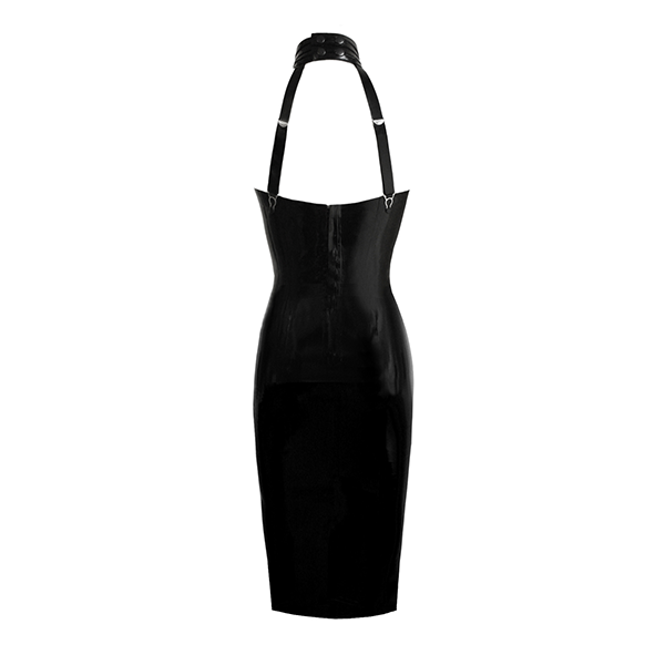 Couture Latex Restricted Strapless Pencil Dress | Atsuko Kudo