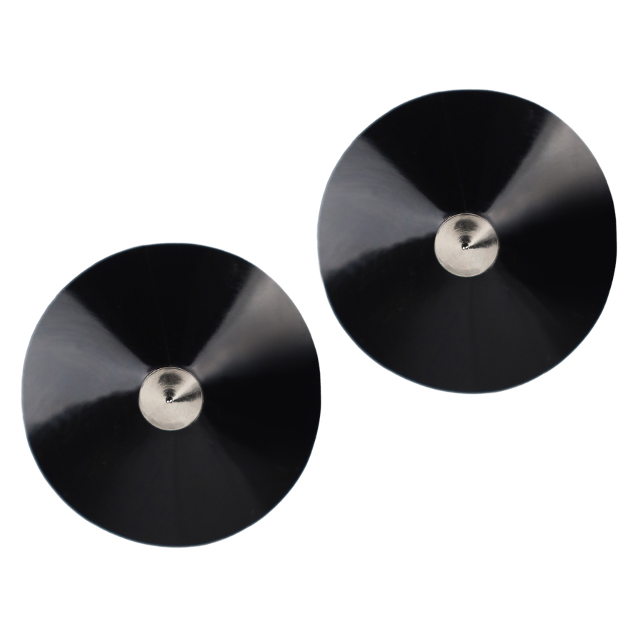 Atsuko Kudo Latex Round Pasties in Black