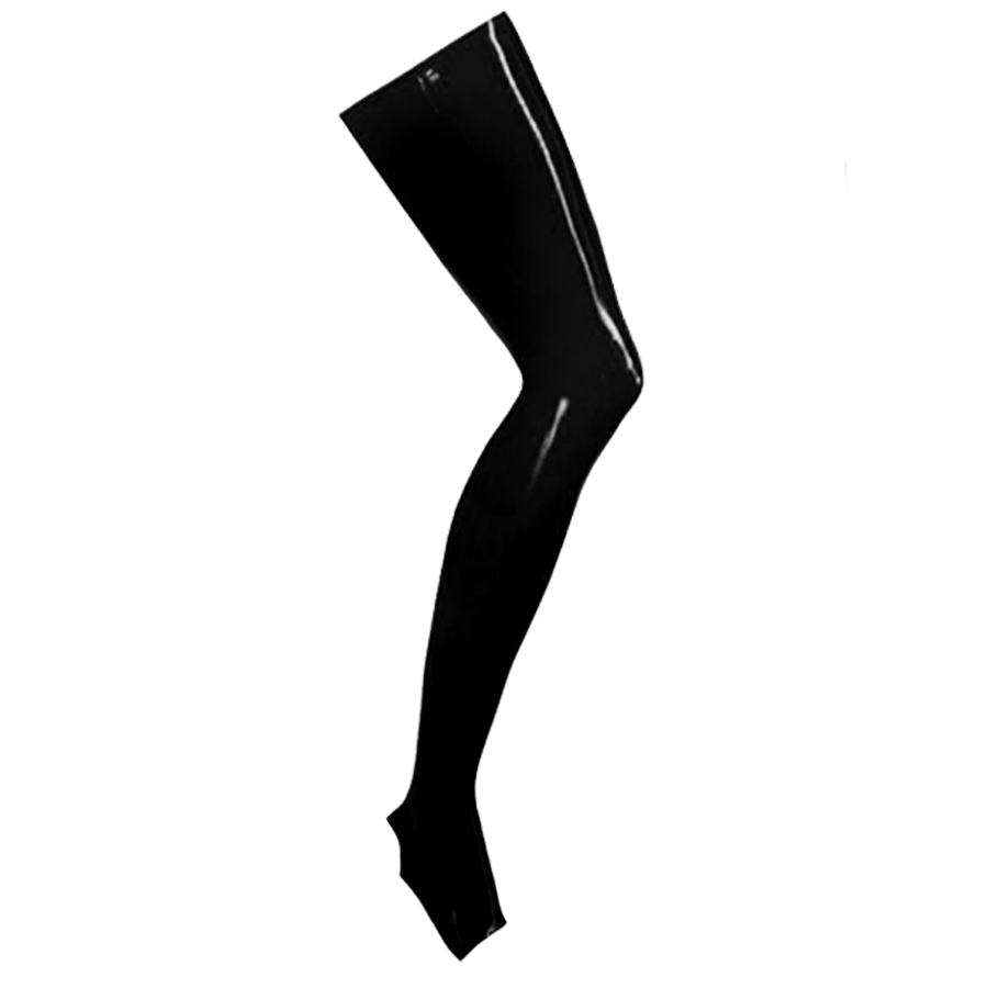 Atsuko Kudo Latex Stirrup Foot Stockings in Black