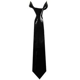 Atsuko Kudo Latex Tie in supatex black