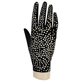 Atsuko Kudo Latex Handmade Wrist Gloves in supatex black