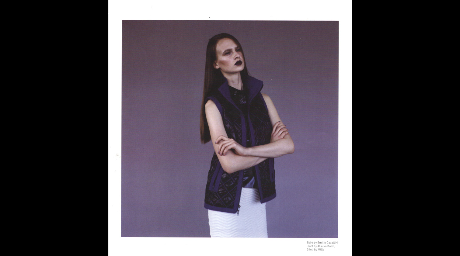 Atsuko Kudo latex featured in Ligature Magazine Latex Fashion